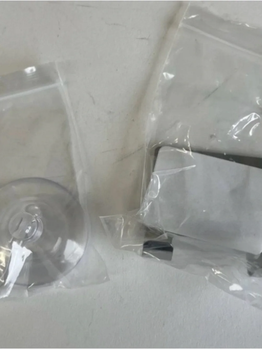 Clear Silicone Handle Screen Squeegee with Suction Mount - Clear